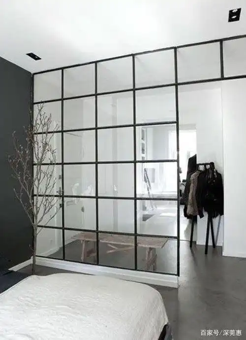 9套玻璃隔断墙装修案例,家里通透又明亮,小户型这样隔断真敞亮