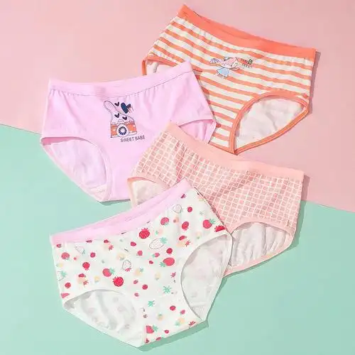 儿童内裤女童纯棉2儿童三角3小女孩短裤10中大童小童宝宝小学生不夹pp