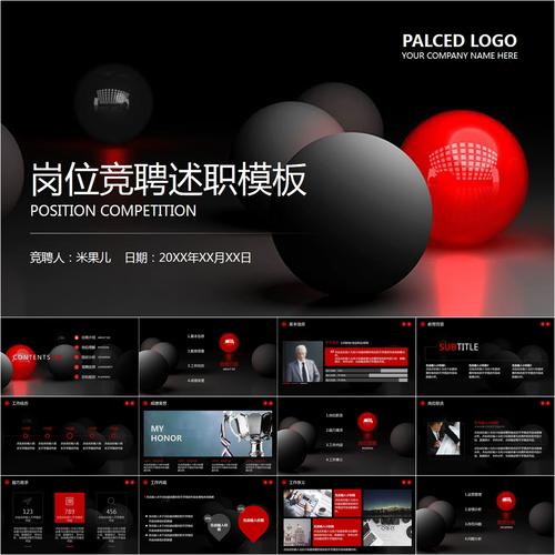 【动态ppt】简约大气稳重保龄球管理层岗位竞聘演讲动画ppt模板