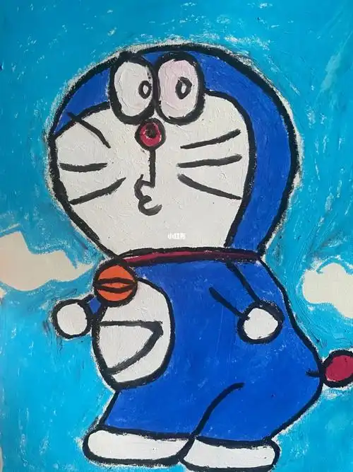 哆啦a梦油画棒速涂02