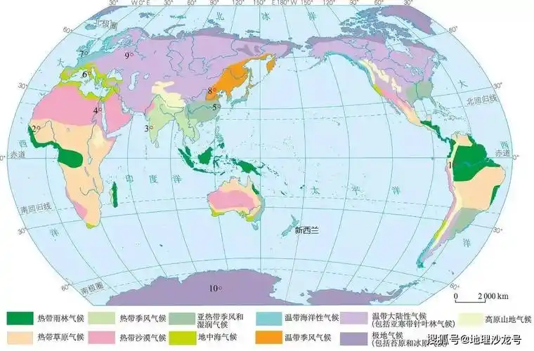 为什么新西兰全国只有一种气候类型,却分布有三种陆地自然带?
