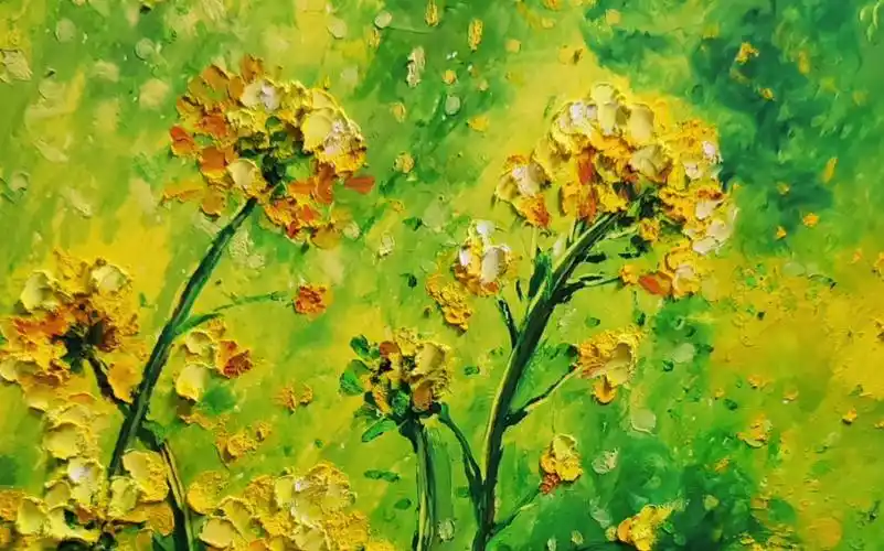 油画棒|油菜花视频教程