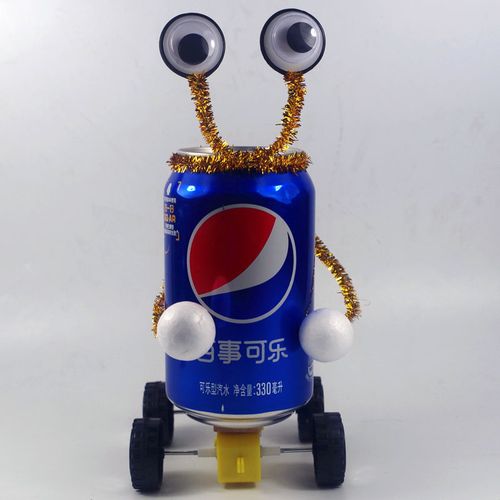 学生儿童科学生手工作业实验玩具stem教育级易拉罐两节车厢易拉罐自备