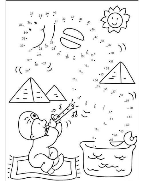 1-100儿童数字连线图 共110张