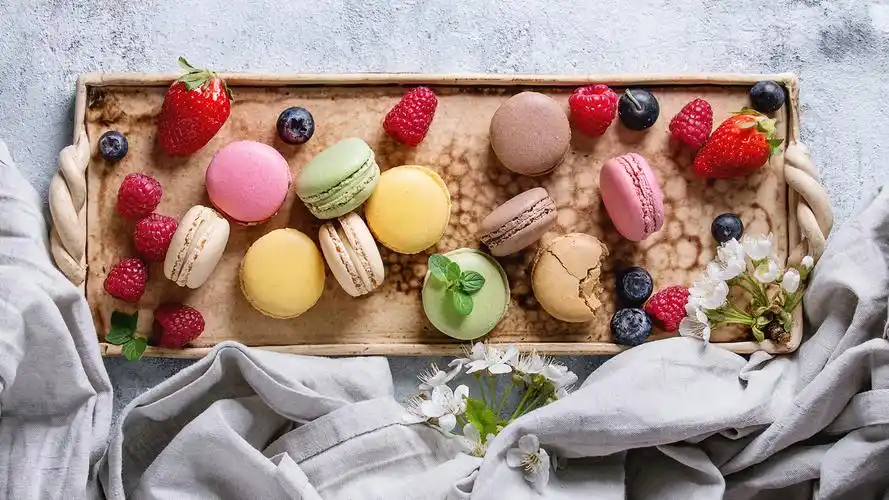 马卡龙甜品蛋糕高清电脑壁纸