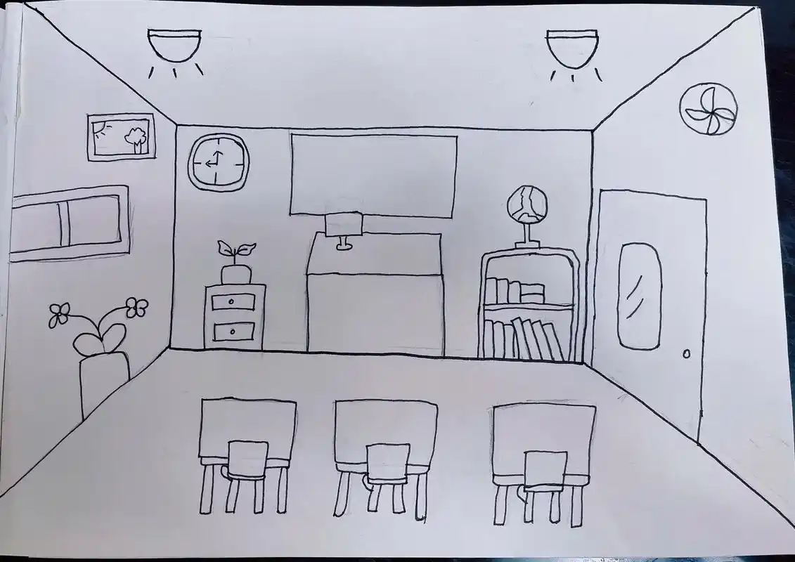 #英语手抄报#英语教室 #画画🎨 classroom - 抖音