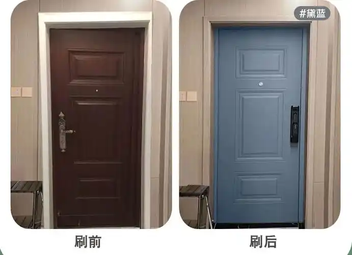 入户门墙贴贴膜翻新漆旧不锈钢漆门窗自刷换色防盗门改色贴纸油漆