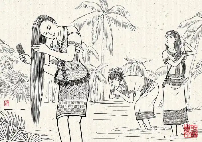 《黎家小姐姐》民族风商业插画|插画|商业插画|平静创意 - 原创作品