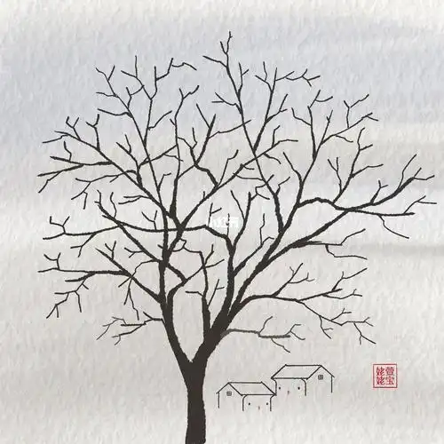 绘画练习一棵树ipad绘画