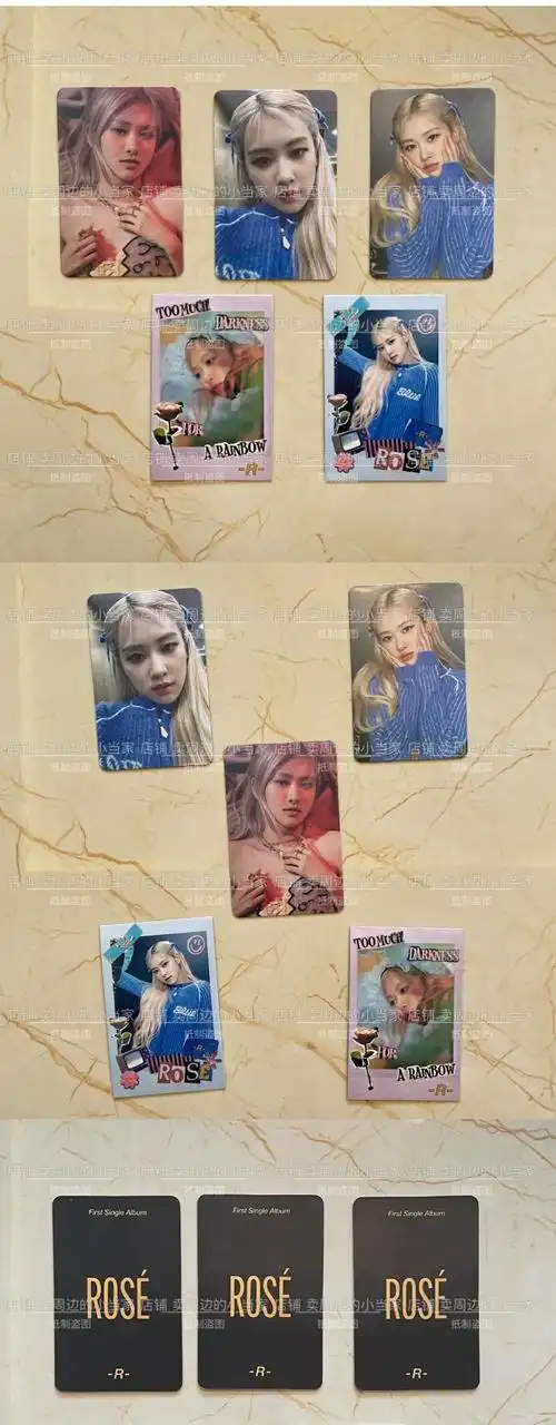 毅踏blackpink小卡rose solo特典卡拍立得专辑小卡朴彩英同款周边卡