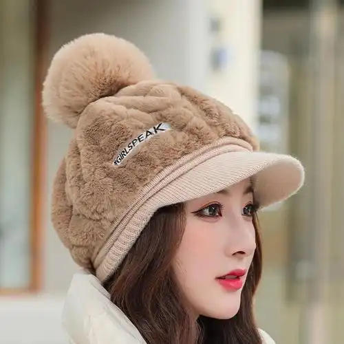 帽子女2021新款时尚洋气针织帽