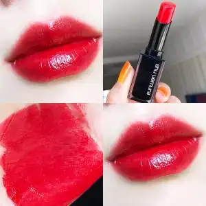 仅试用适合橄榄皮的水红色口红 植村秀口红小黑方lsrd163