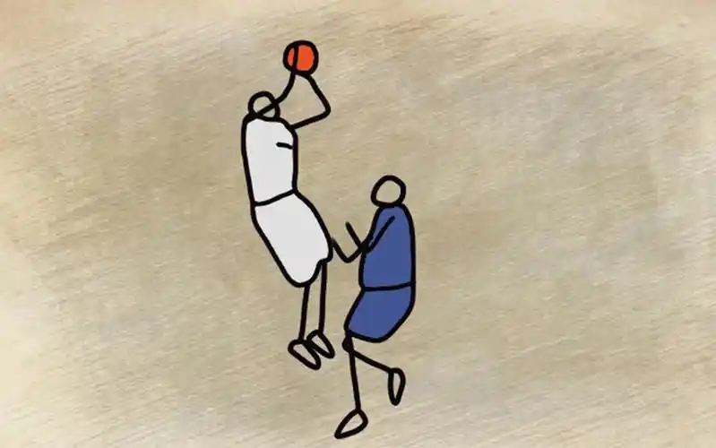 火柴人篮球动画——这球什么难度?吉诺比利空中漂移绝杀塞尔维亚!