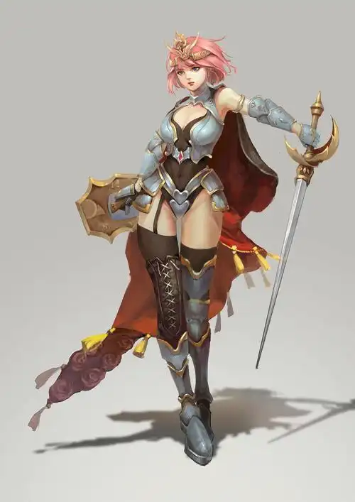 女战士|插画|游戏原画|口嗨丽 - 原创作品 - 站酷 (zcool)