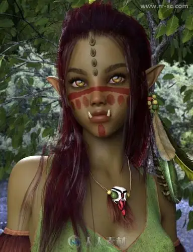 可爱美丽动人的女性精灵3d模型合辑