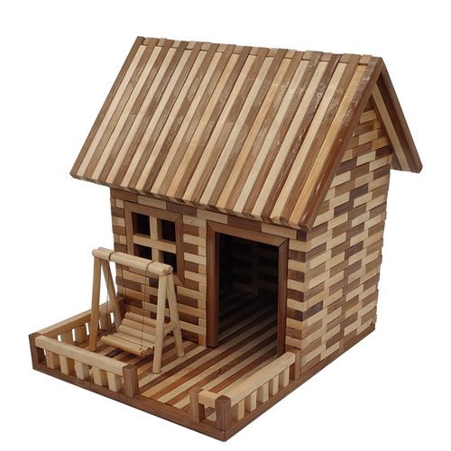 一次性筷子竹签diy手工建筑模型图纸材料小房子别墅模型制作工具