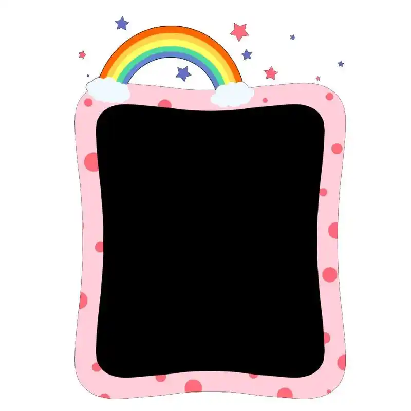 幼儿卡通边框相框 - 抖音