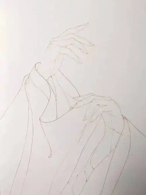 教你画一个好看的古风女子,唯美古风女子手绘图,拿来当壁纸用吧