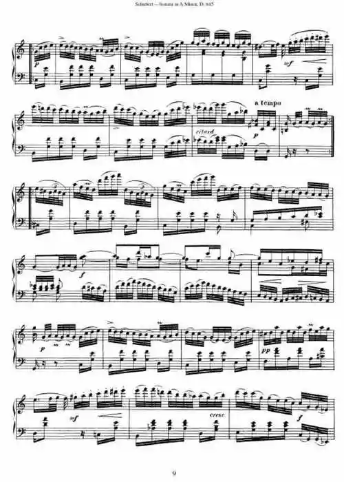 舒伯特-奏鸣曲 - d845 op42