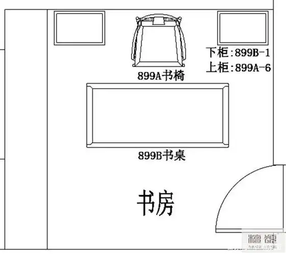 书房尺寸:约3800*3550mm