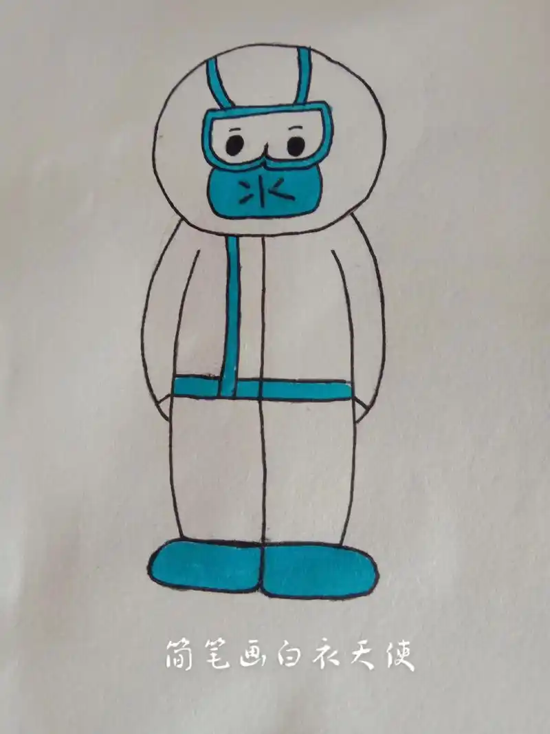 简笔画白衣天使 - 抖音