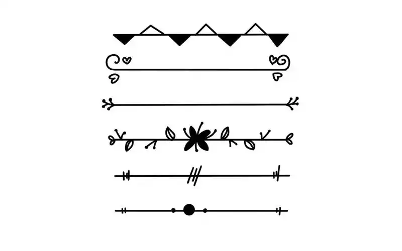 直线可以画这样好看的花边