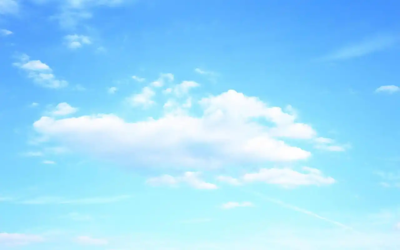 唯美纯净的蓝色天空桌面壁纸_风景壁纸_壁纸下载_美桌网