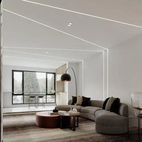 钛金防水明装开槽石膏板防潮阴角金条洗墙ledled灯带