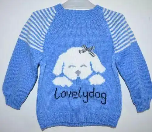 儿童毛衣图案大全,三岁宝宝毛衣花样大全(10月配色卡通儿童毛衣)