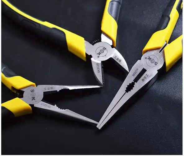 工业级老虎钳斜口钳万用特种多功能尖嘴钳子德国原装进口电工