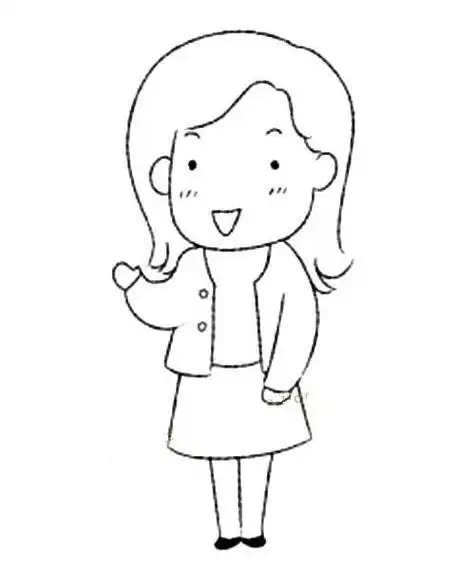 妈妈简单简笔画