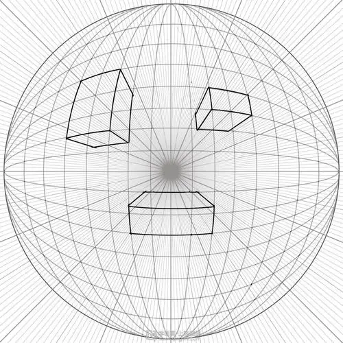 临摹鱼眼透视画画基础鱼眼透视的练习gf8221piggy