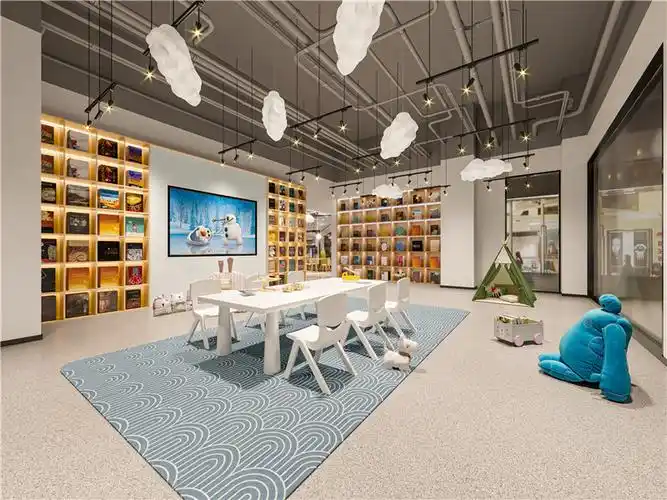 安托教育书吧培训中心装修效果图