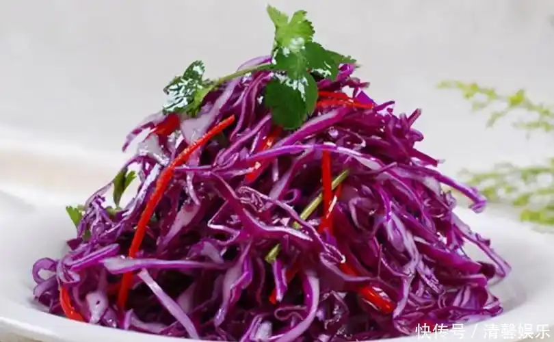 凉拌紫甘蓝,女人的闺蜜,解馋下饭美味可口,减肥减脂,不长肉