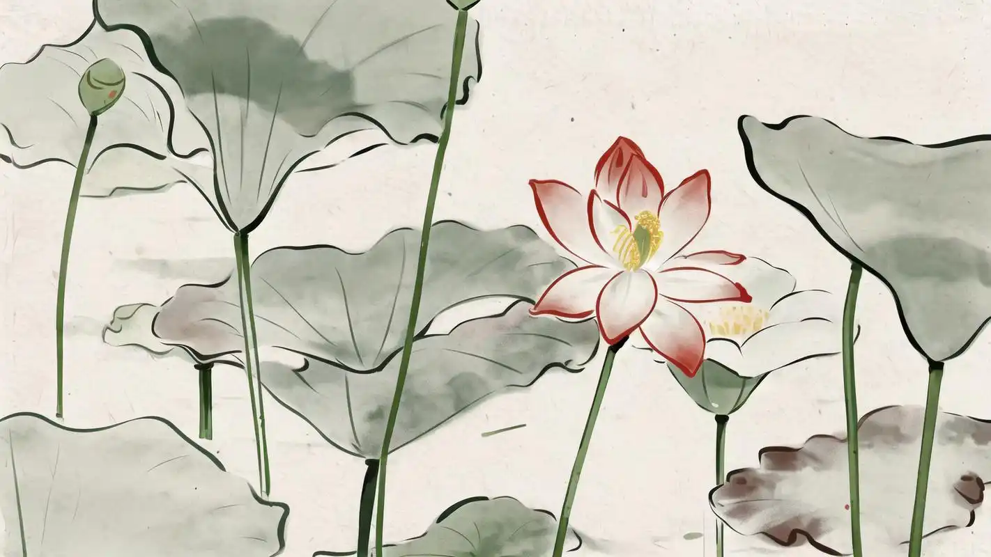 淡雅唯美古风荷花壁纸精选94