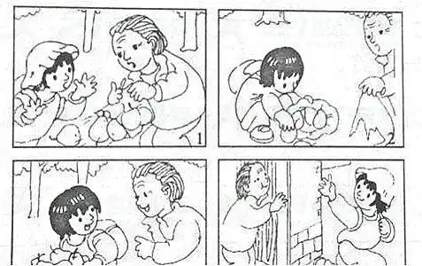 部编版语文一二年级四宫格看图写话训练10篇附范文