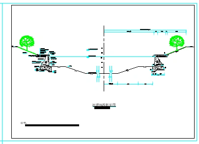 某地区三种河道标准设计cad断面图