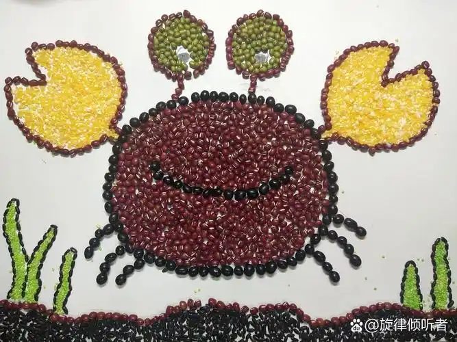豆子粘贴画