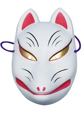 万圣节cos动漫展装饰道具火影忍者卡卡西暗部狐狸面具儿童节面具
