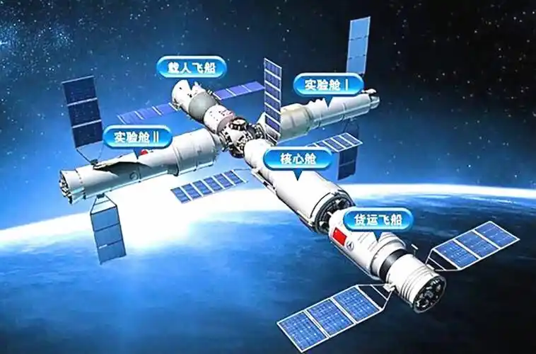 中国空间站首舱到位