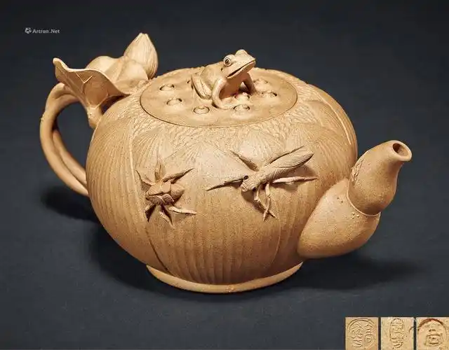 【高建芳制荷塘月色壶】拍卖品_图片_价格_鉴赏_紫砂_雅昌艺术品拍卖
