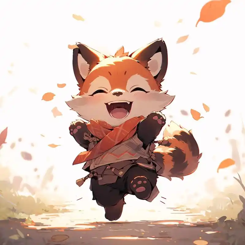 快乐小浣熊.#治愈画风 #萌系 #浣熊 #火箭浣熊 #头像控 - 抖音