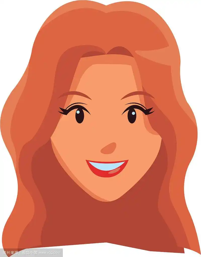 可爱女人脸卡通