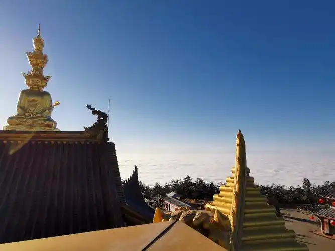 成都 乐山大佛 峨眉山风景区双飞4日游>朝圣之旅,晚出发,禅院素斋