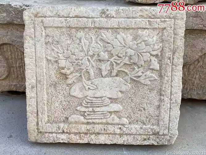 清代青石刻画石板品相完好雕刻精美无磕碰尺寸52457