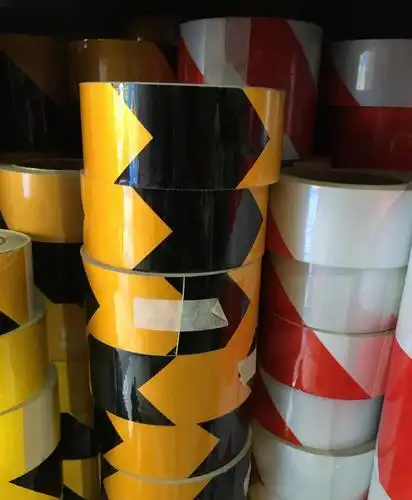 批发5cm-1.24米黑黄 红白 黄白蓝 各种颜色反光条