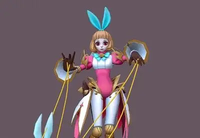 提线木偶安吉拉【带动画】木偶表演 女孩  卡通 木偶人