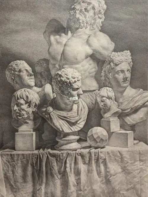 剩下一幅画秋收叶#四季沐歌 #闲人雅趣 #过度描素系列  #素描长期作业