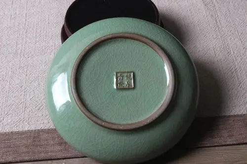 包邮龙泉青瓷仿古笔洗小号青瓷水浅书法国画手工宣纸特价 烟灰缸