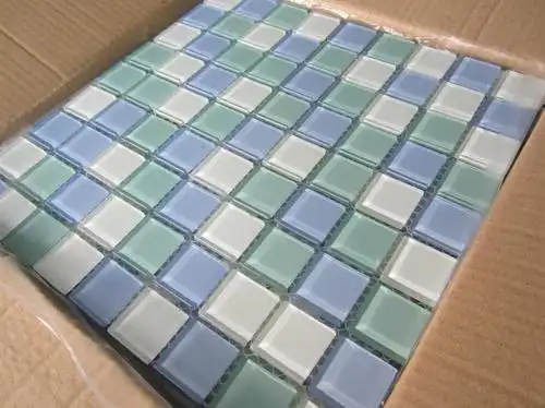 厨房和墙壁水晶透明玻璃马赛克